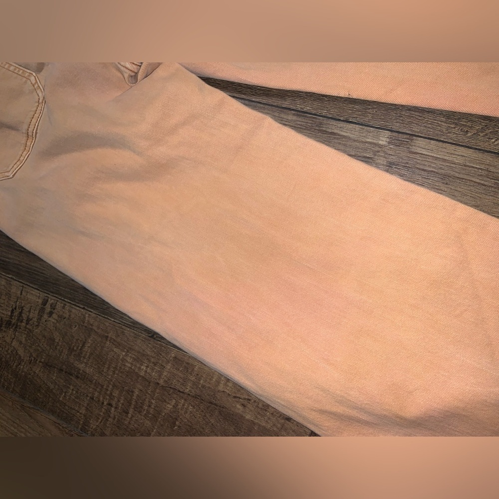 Pilcro The Column Straight Jeans in orange fall boho denim Anthropologie barrel - Picture 10 of 11